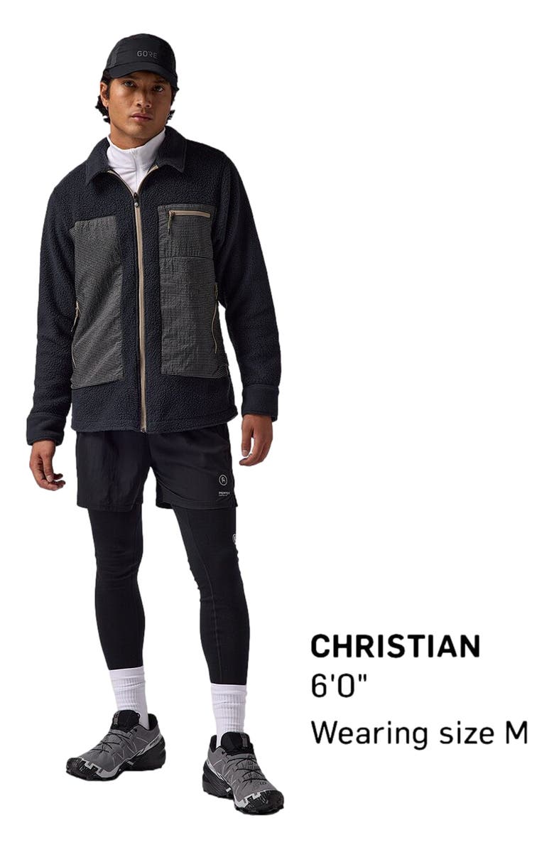 Backcountry Wander Pile-Fleece Shirt Jacket- Men's, Alternate, color, Black