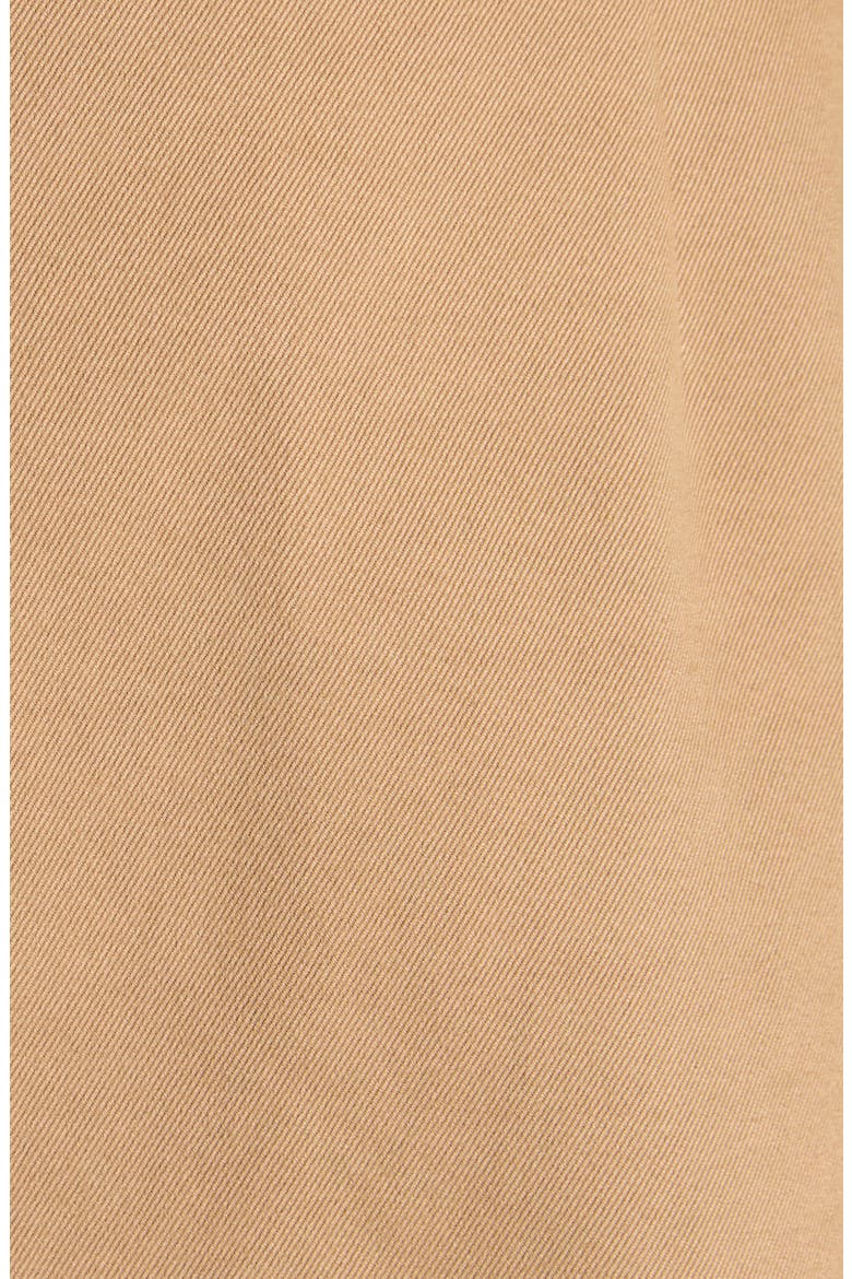 Pleated Cotton Stretch Gabardine Miniskirt, Alternate, color, BEIGE