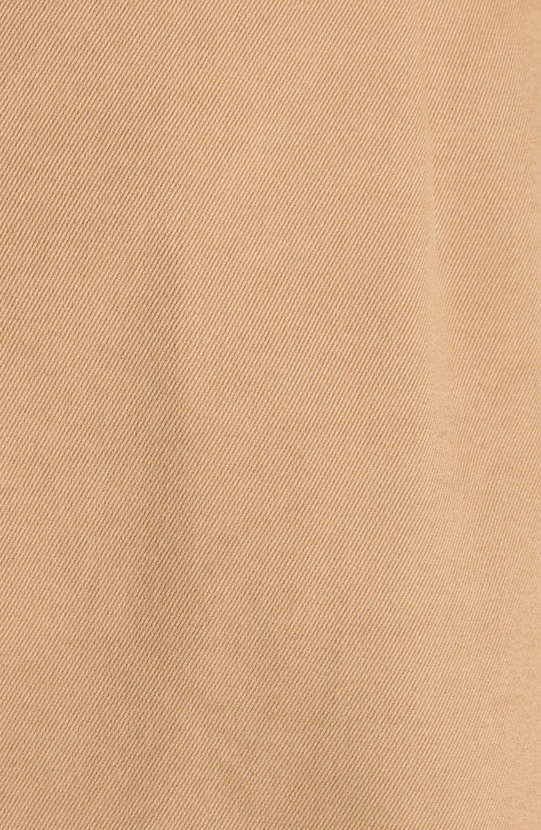 Moncler Pleated Cotton Stretch Gabardine Miniskirt, Alternate, color, Beige