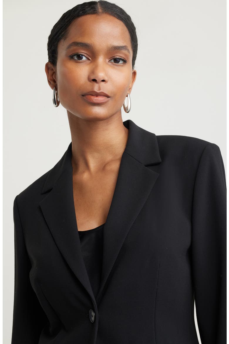 The Hanna Slim Fit Blazer, Alternate, color, BLACK