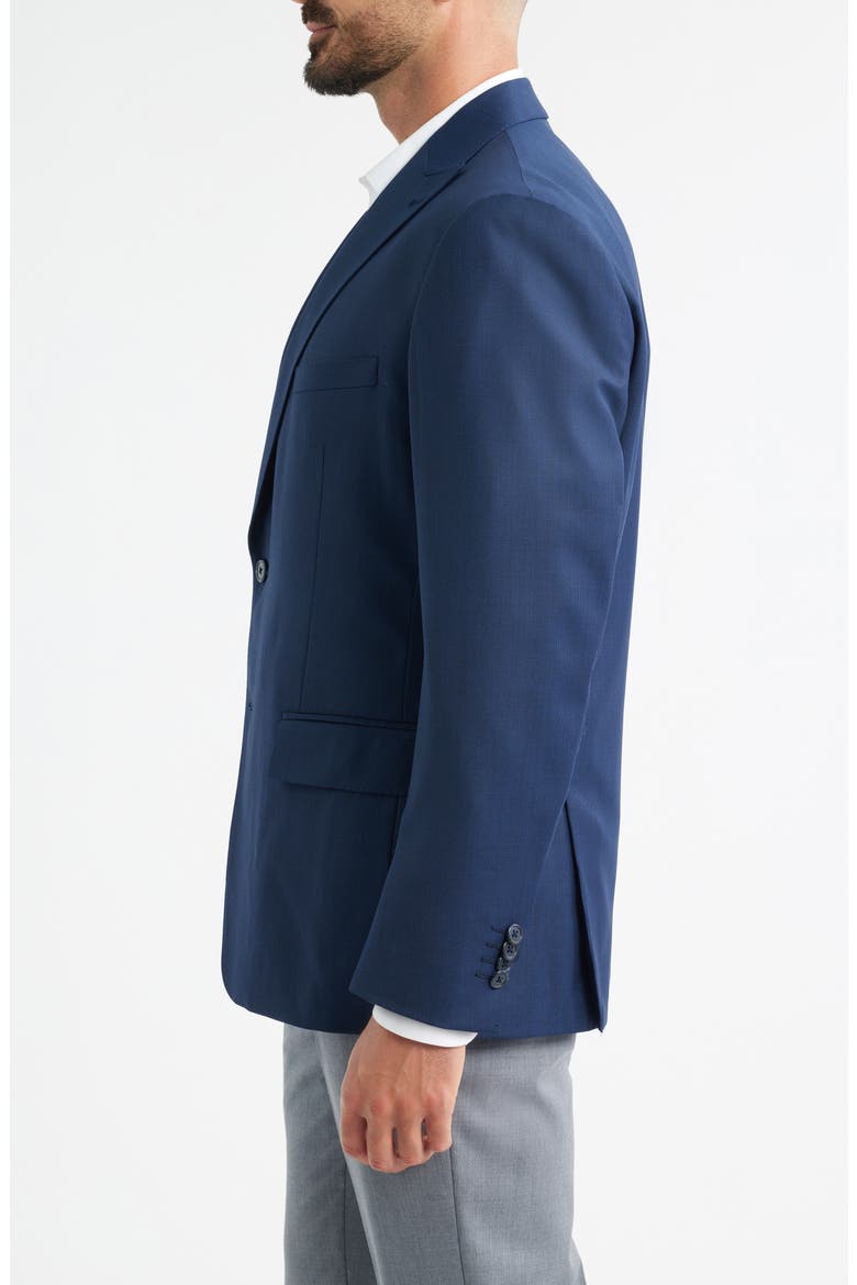 Navy Textured Wool Blend Sport Coat, Alternate, color, NAVY