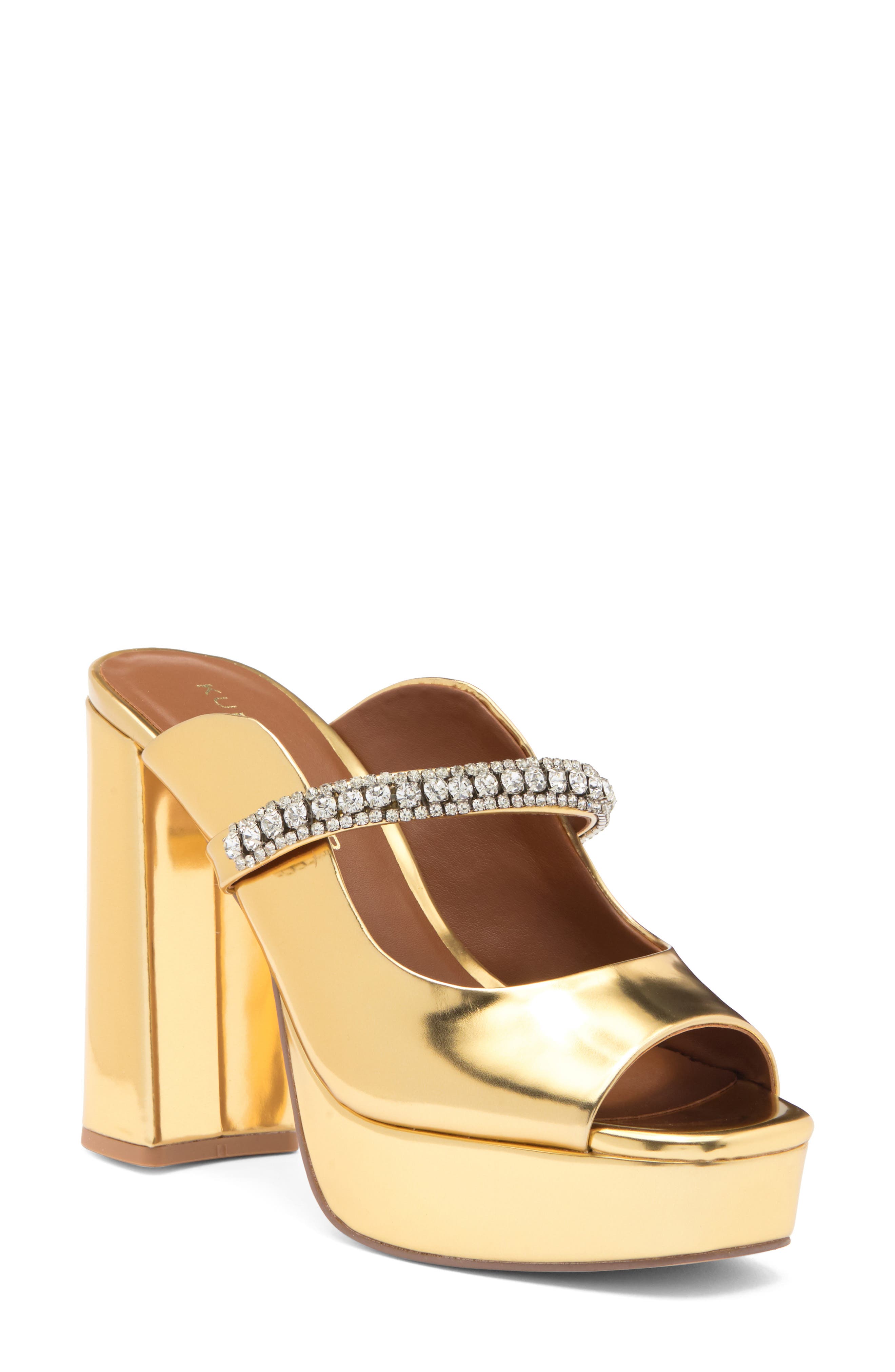 Kurt Geiger London Duke Platform Peep Toe Mule, Main, color, 