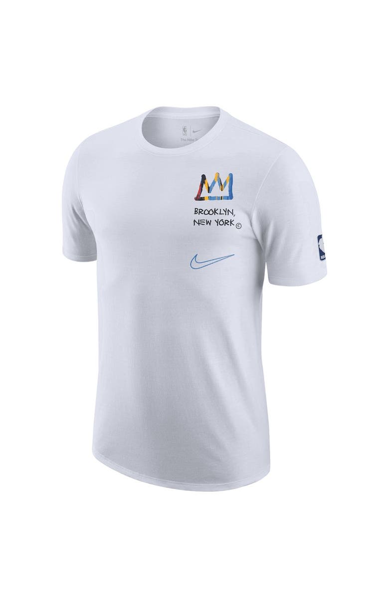 Nike Men's Nike White Brooklyn Nets 2022/23 City Edition Courtside Max90 Vintage Wash T-Shirt, Alternate, color, 