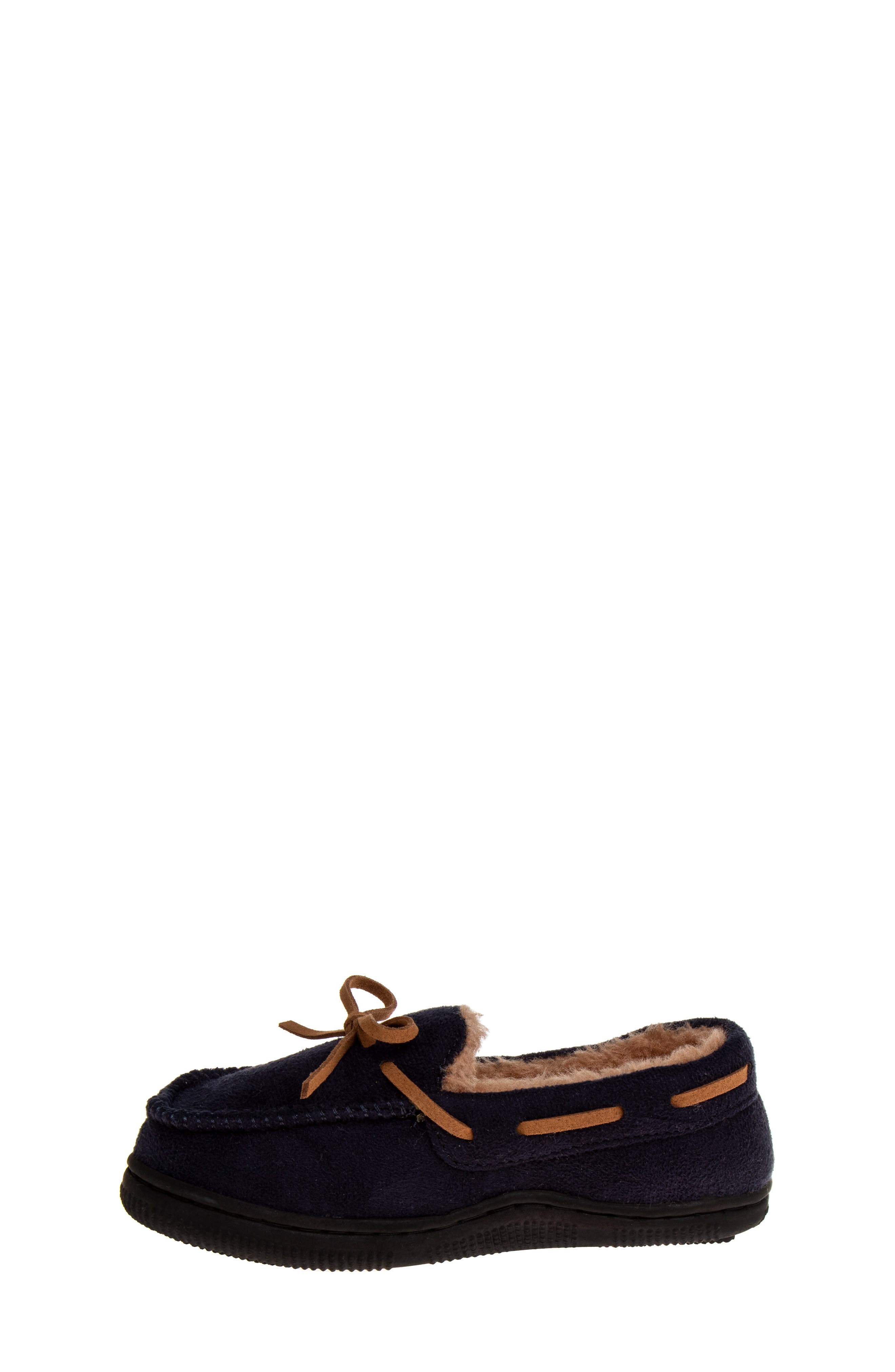 BEVERLY HILLS POLO CLUB Kids' Faux Fur Lined Slipper, Alternate, color, Black