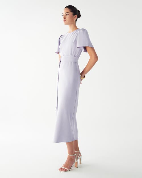 Willa Bessi Midi Dress In Blue