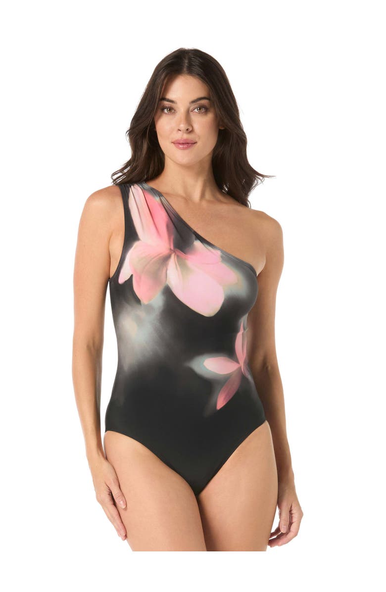 Coco Contours Genesis One Piece Swimsuit, Main, color, Black Multi