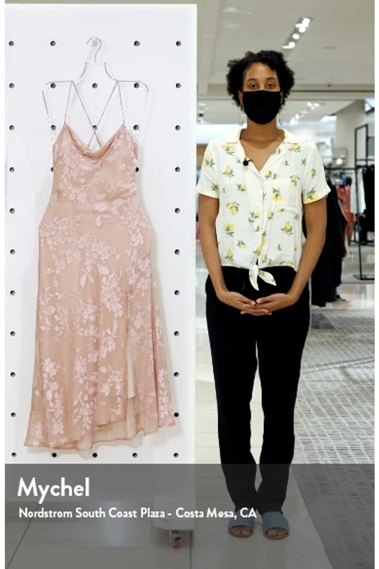 Gaia Strappy Bias Cut Midi Dress video