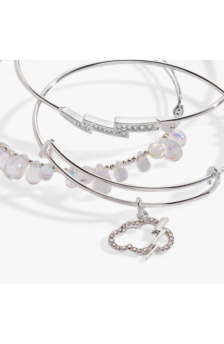 Alex and Ani April Showers Bangle Bracelets Set of 3, Alternate, color,