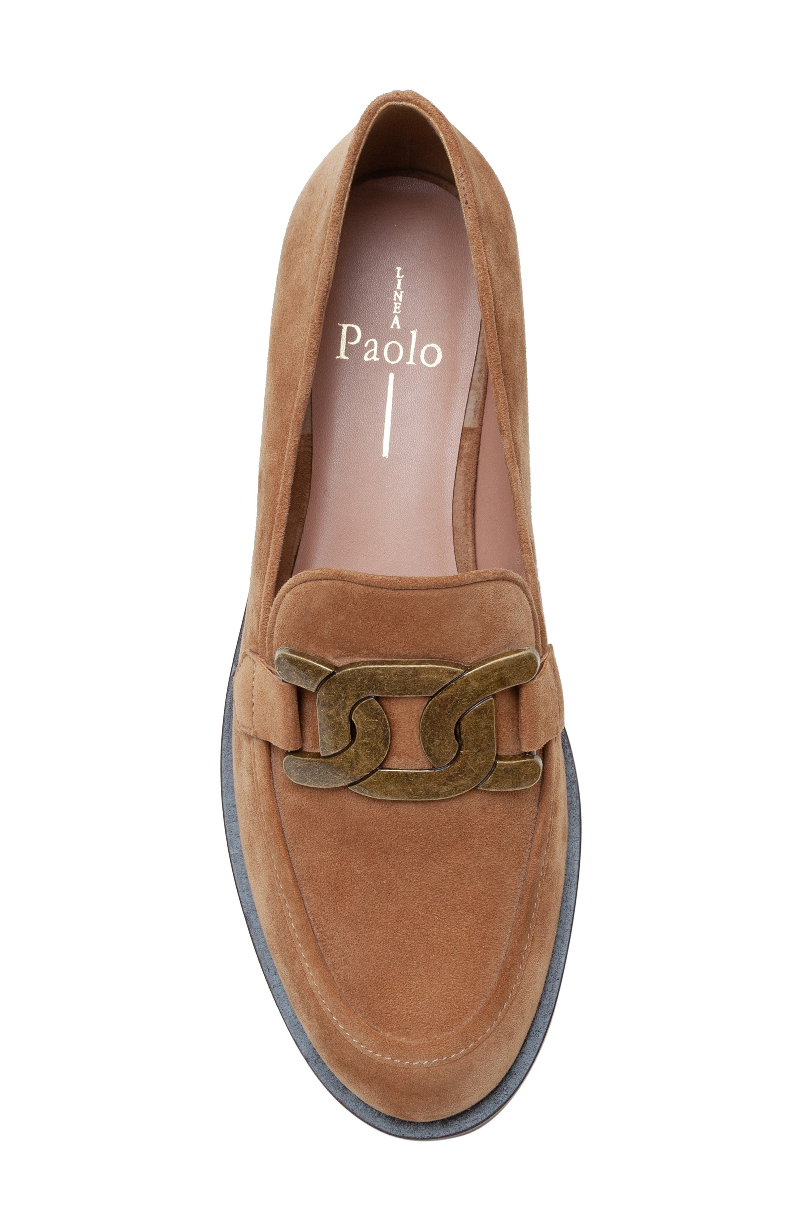 Linea Paolo Melise Chain Loafer, Alternate, color, Camel