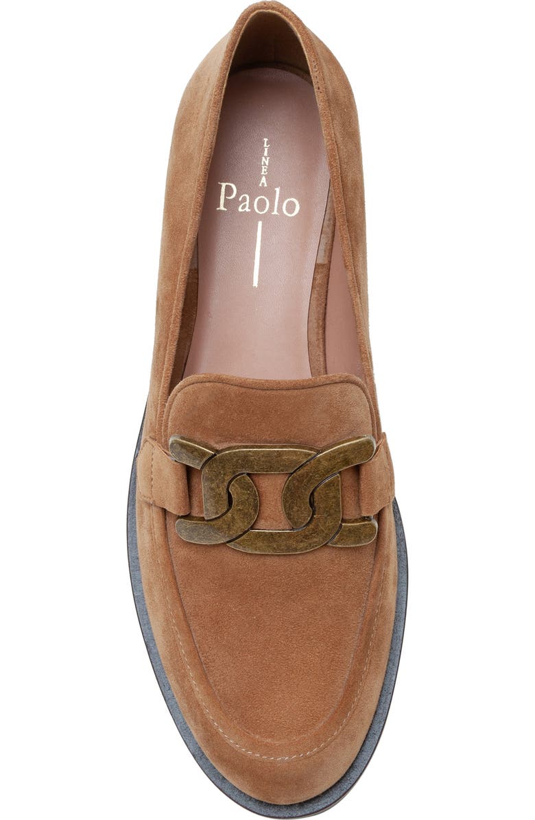 Linea Paolo Melise Chain Loafer, Alternate, color, Camel