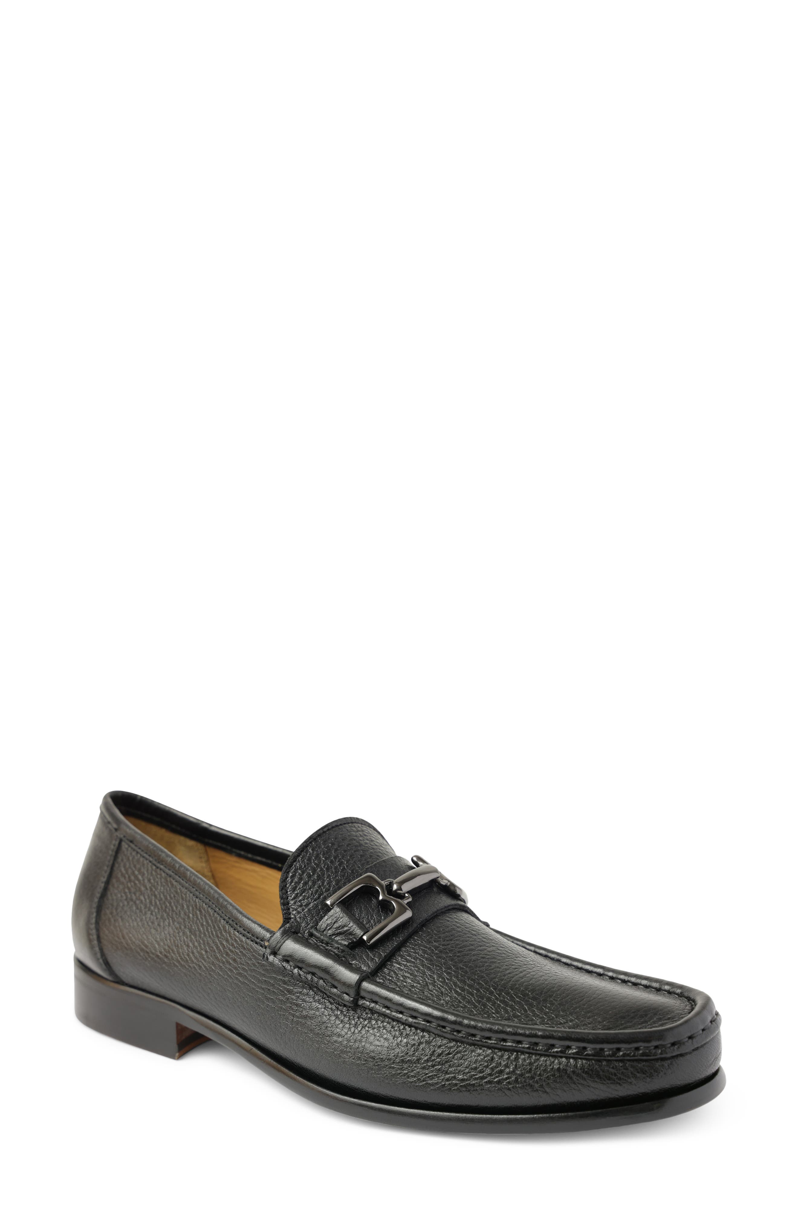 Bruno Magli Trieste Bit Loafer, Main, color, Black Cervo