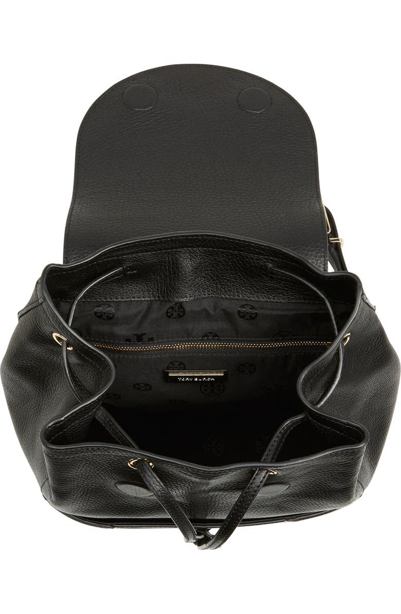 Tory Burch 'Serif T' Leather Backpack, Alternate, color,