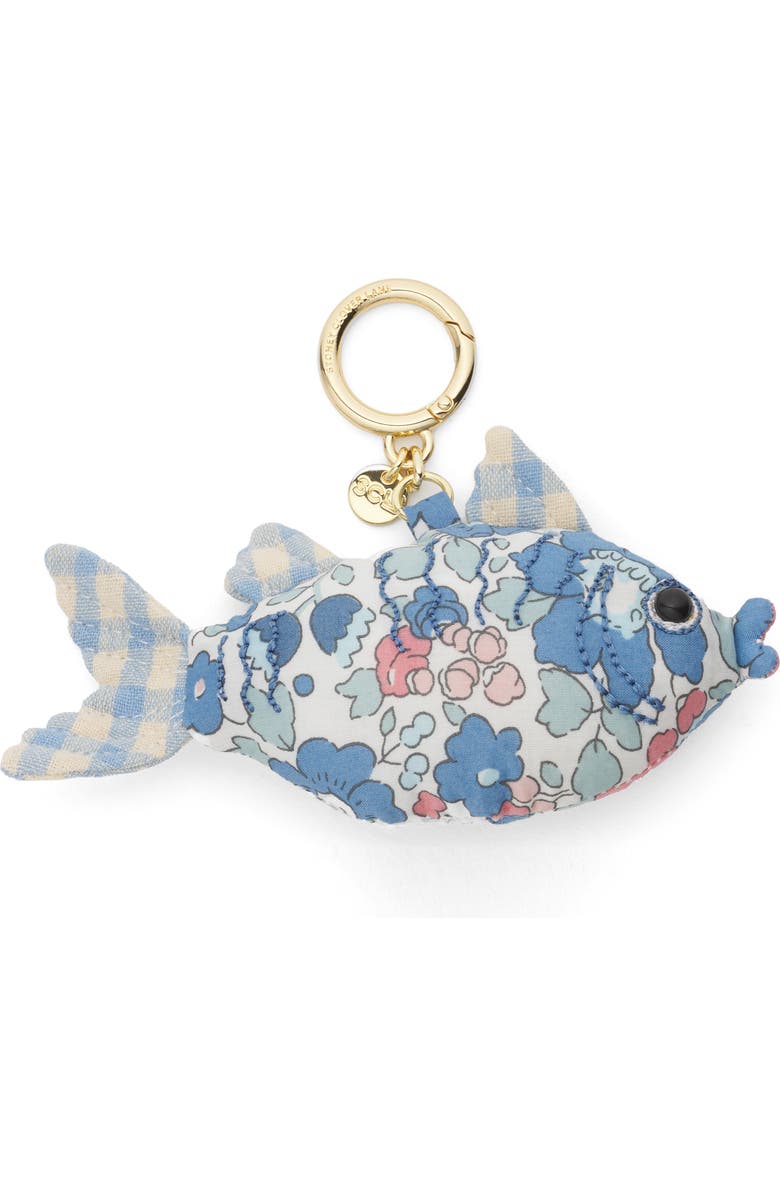 Stoney Clover Lane x Liberty Puffy Fin Bag Charm, Main, color, Blue Multi