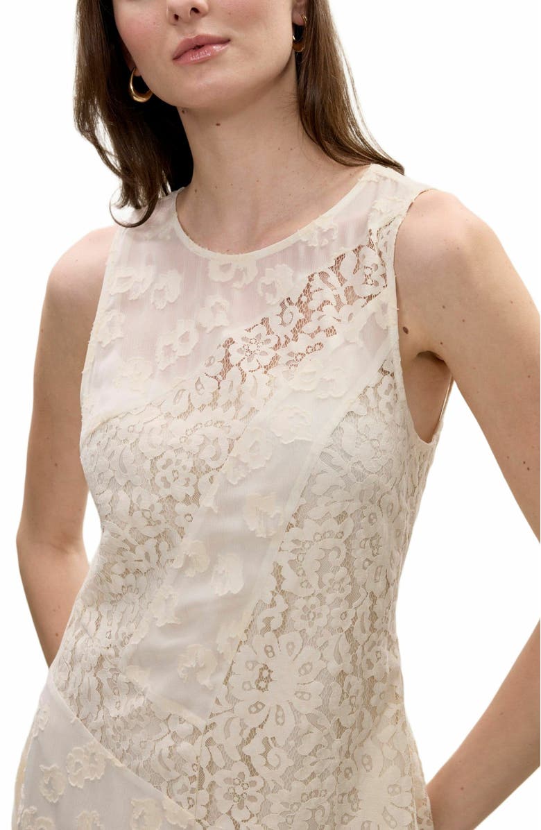 Rebecca Taylor Marielle Lace Dress, Alternate, color, Ivory