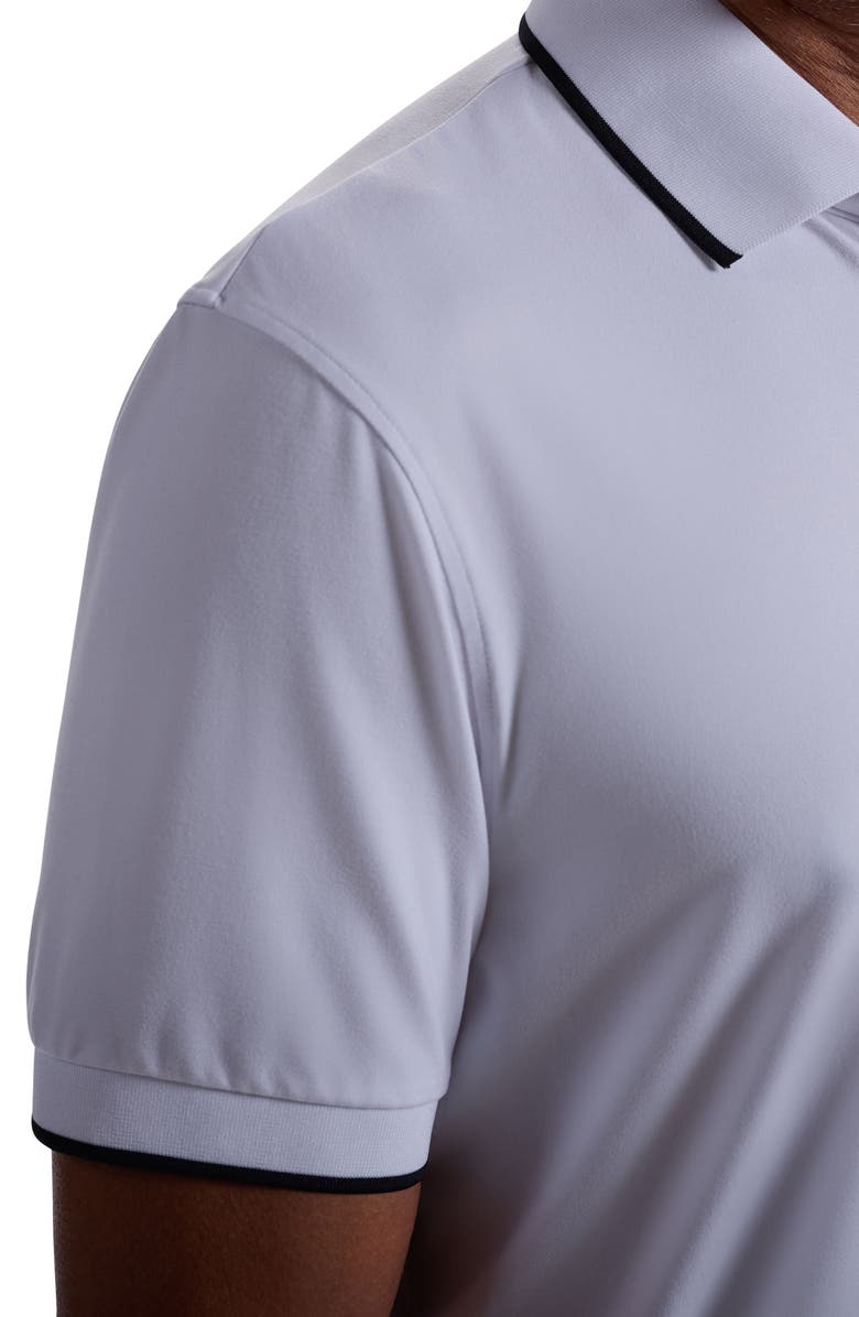 Bugatchi Three-Button Performance Polo, Alternate, color, White