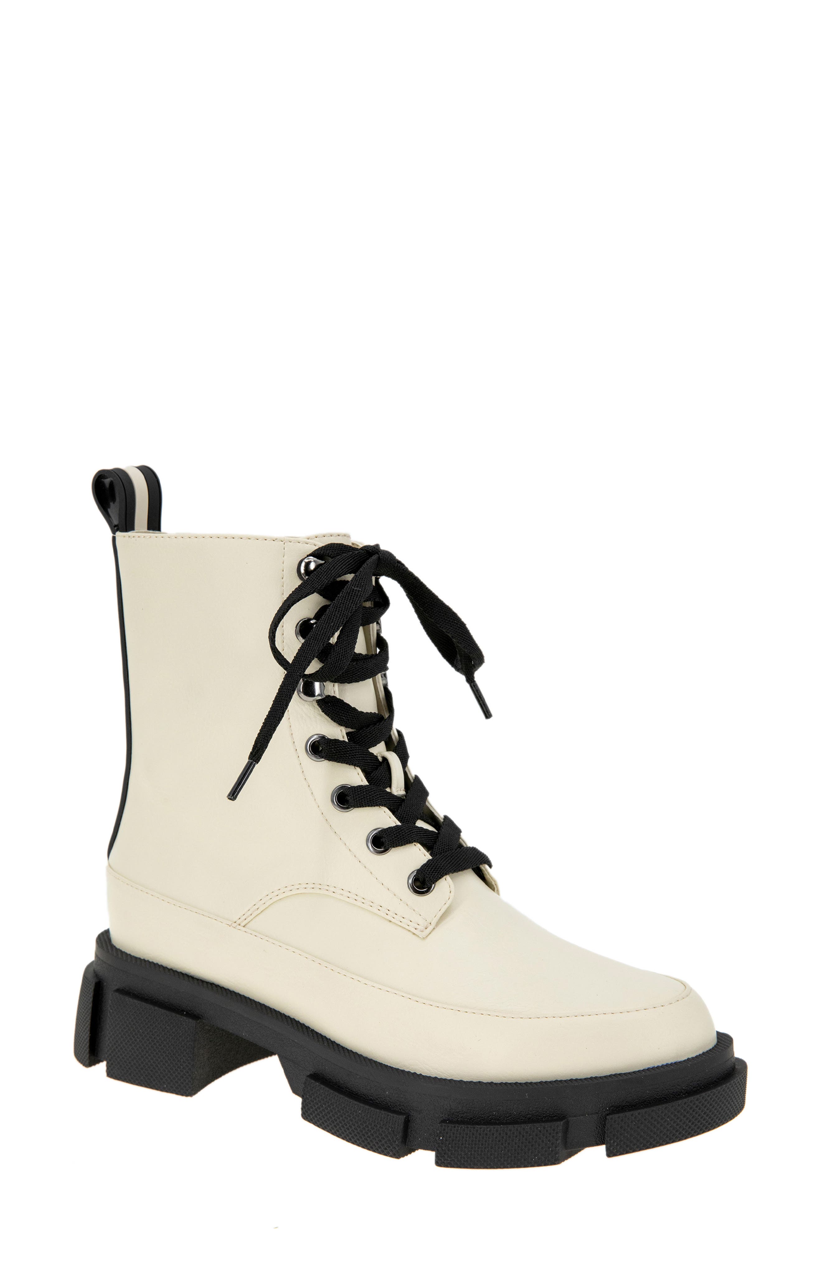 Ander Lace-Up Combat Boot, Main, color, BIANCA