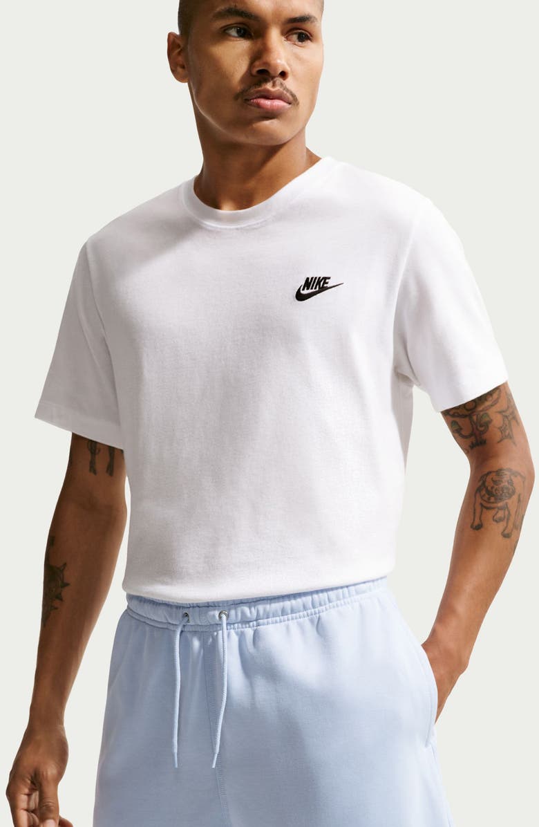 Nike Club French Terry Flow Shorts, Alternate, color, Hydrogen Blue/ White