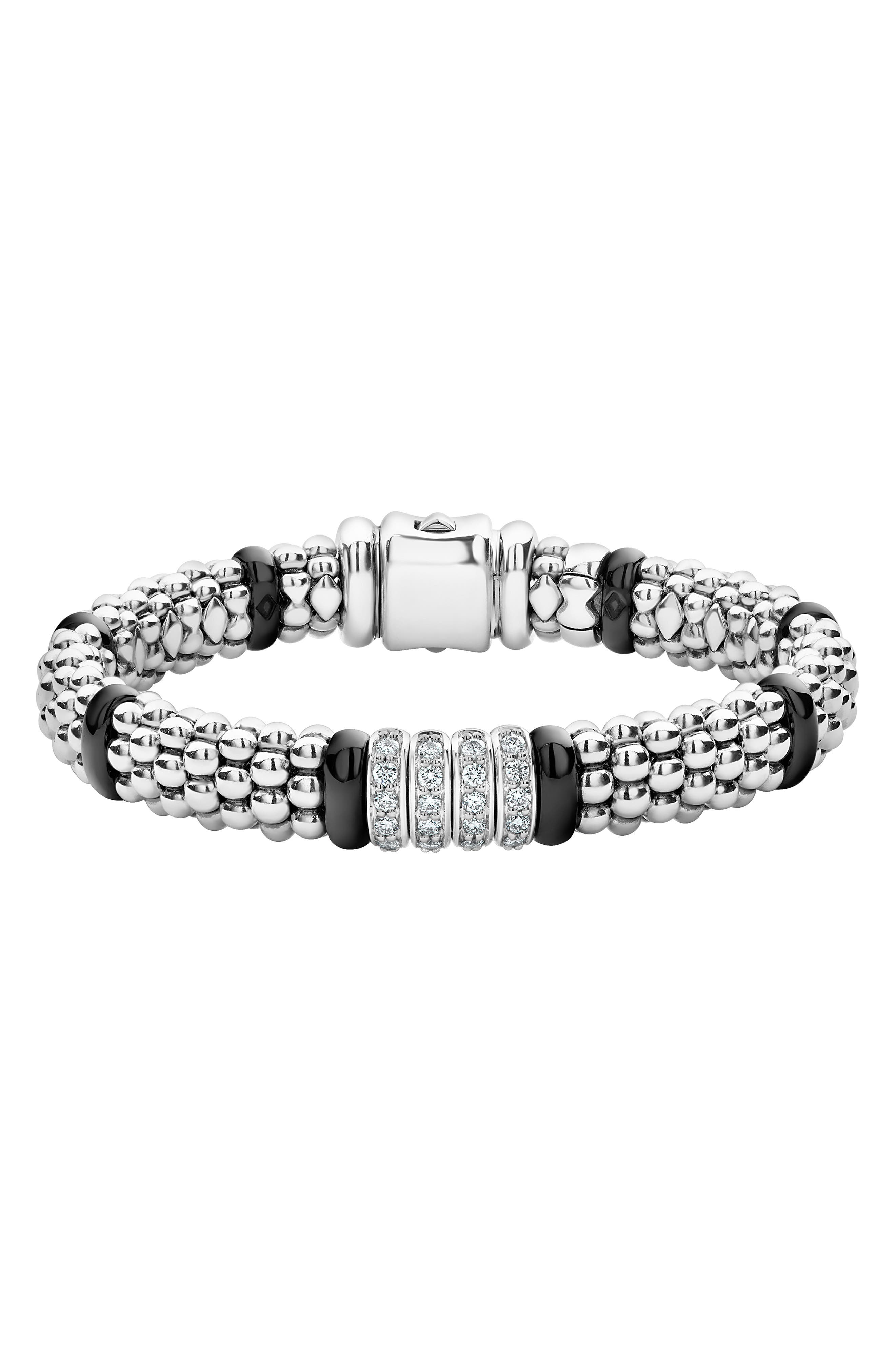 selected SILVER/ BLACK CERAMIC/ DIAMOND