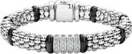 LAGOS Black Caviar Diamond 4-Link Bracelet