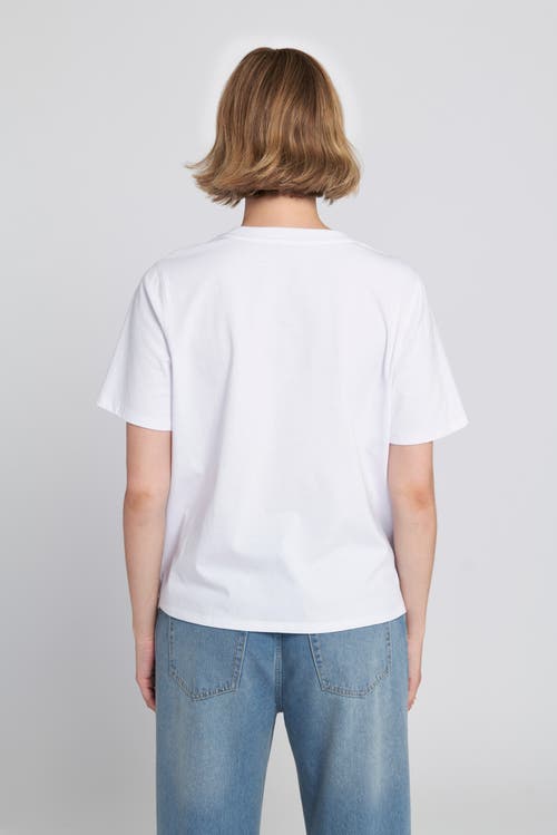 Elle Collection Get The Look Logo Printed Tee In White