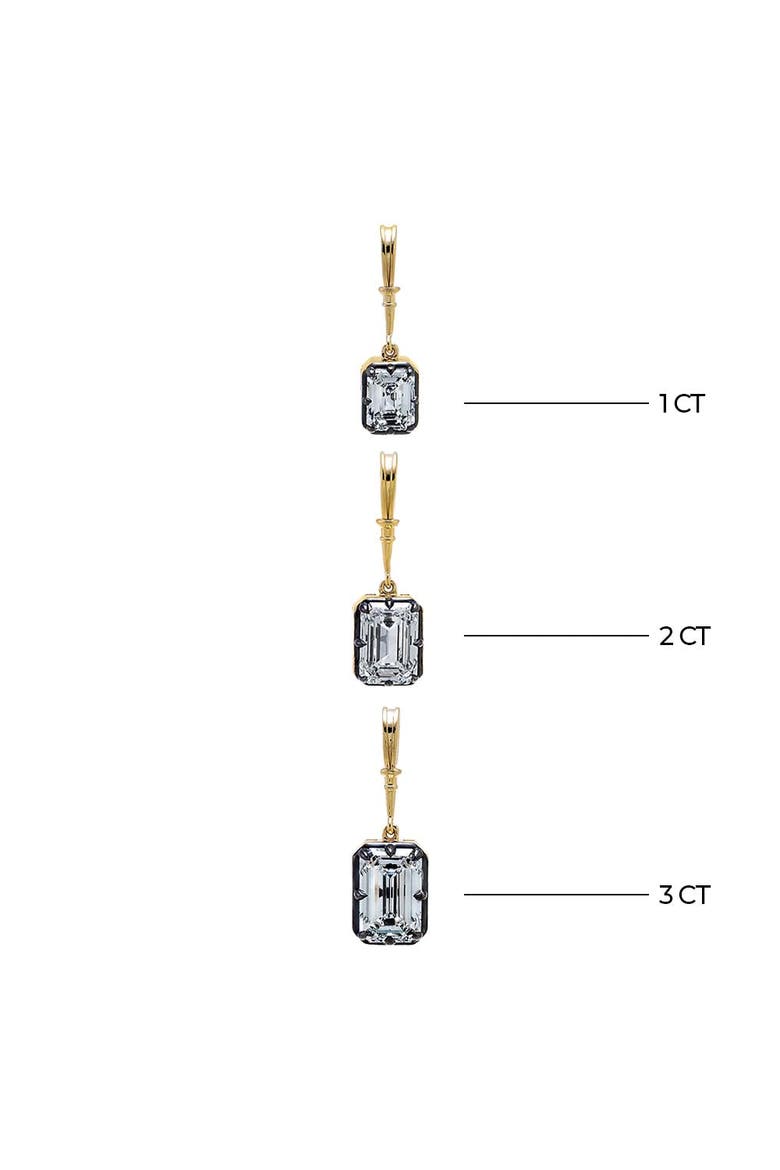 Lab Grown Diamond Emerald Encased Statement Charm 14K, Alternate, color, 14K Gold - 2 Carat