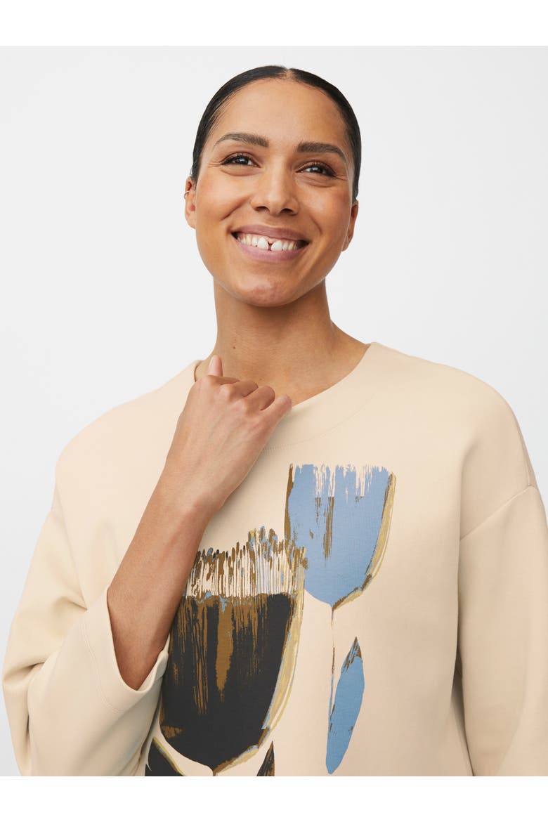 MaDesvon Printed Top, Alternate, color, Fog