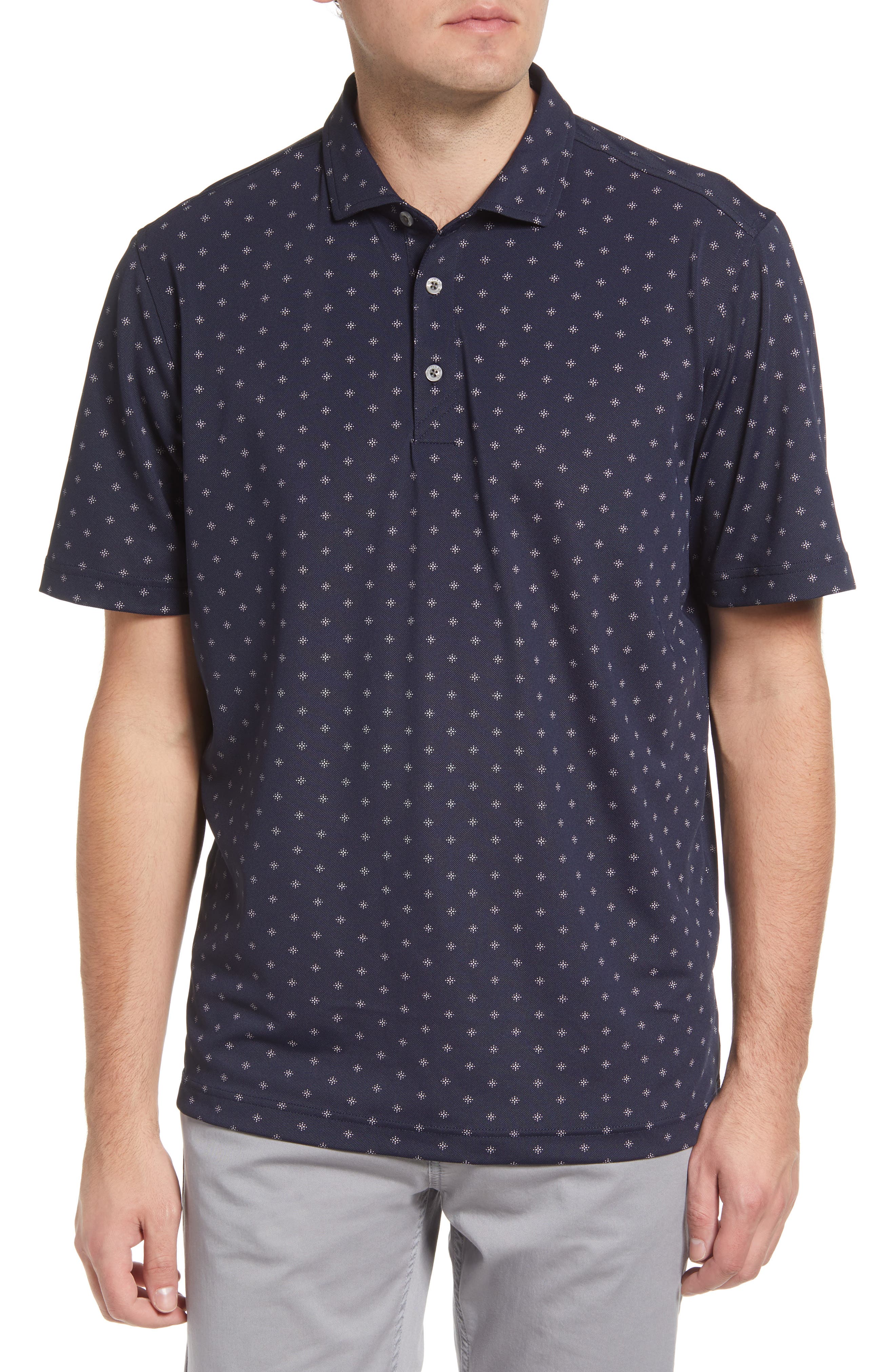 Virtue Pique Tile Print Polo - image 5
