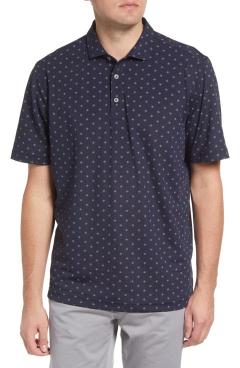 Virtue Piqué Tile Print Polo