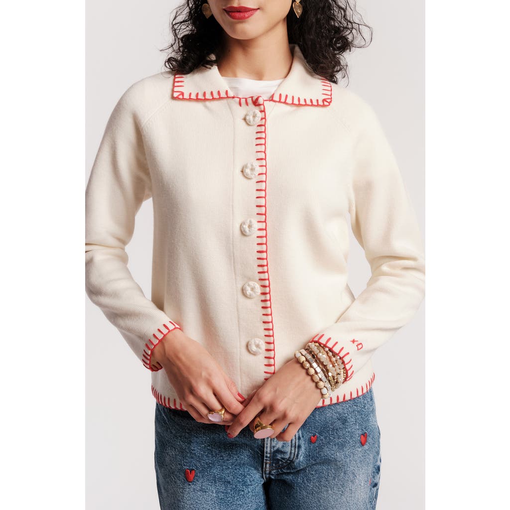 Frances Valentine Babs Cardigan In Neutral