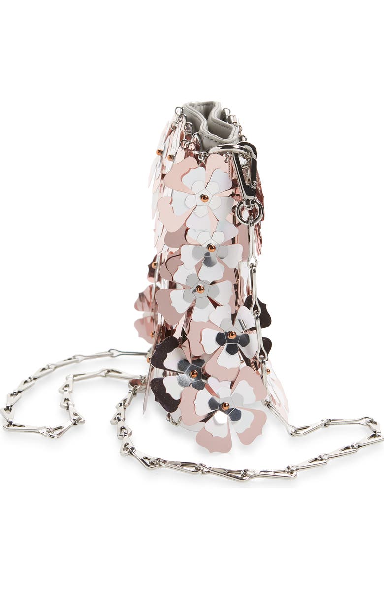 Rabanne paco rabanne Mini Sparkle Bloom Crossbody Bag, Alternate, color,