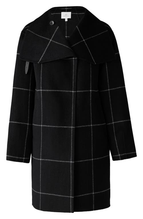 Soia & Kyo Jackie Wool Blend Longline Coat In Black