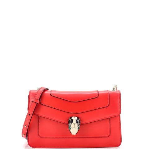 Serpenti Crossbody Bag Leather Small