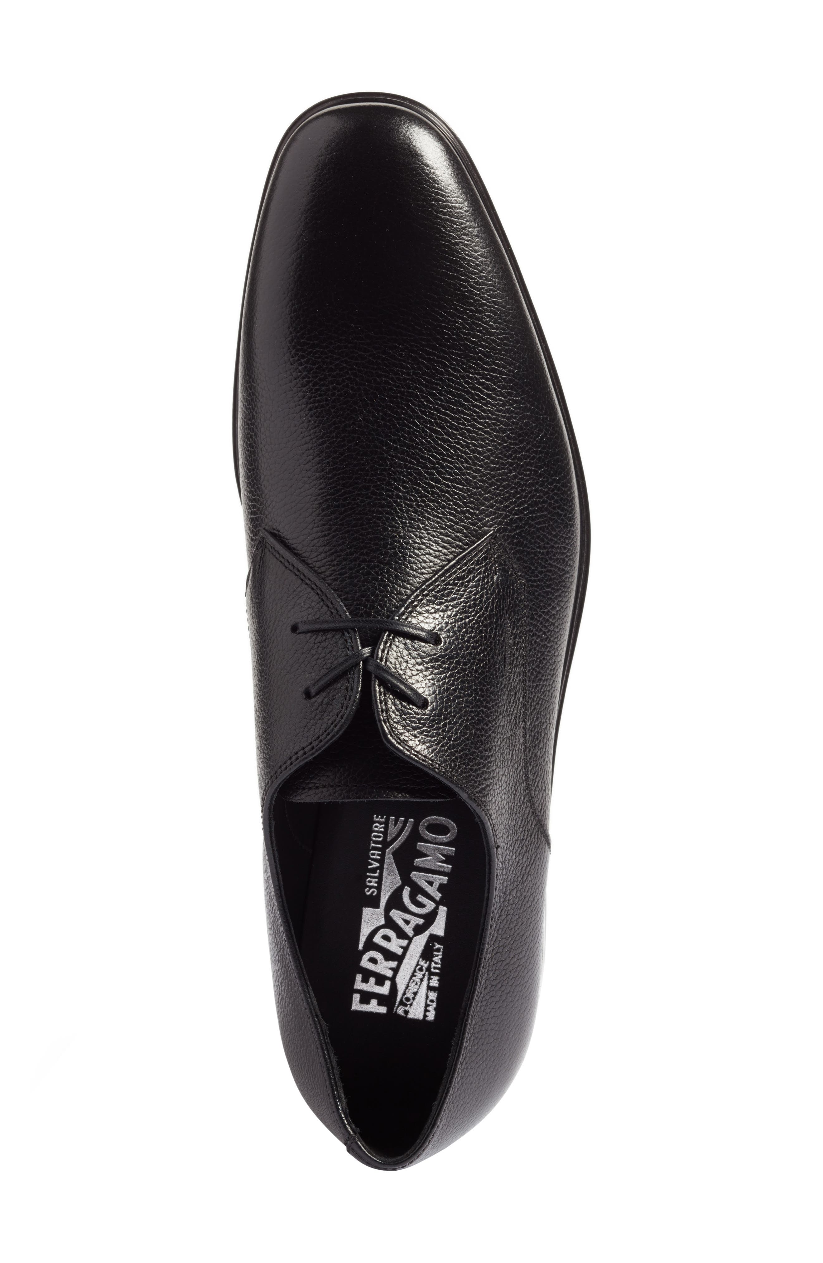 Salvatore Ferragamo Fortunato 2 Plain Toe Derby, Alternate, color, NERO