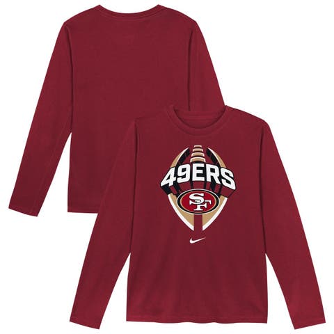 Toddler Nike   Scarlet San Francisco 49ers Primetime Legend Icon Long Sleeve Performance T-Shirt