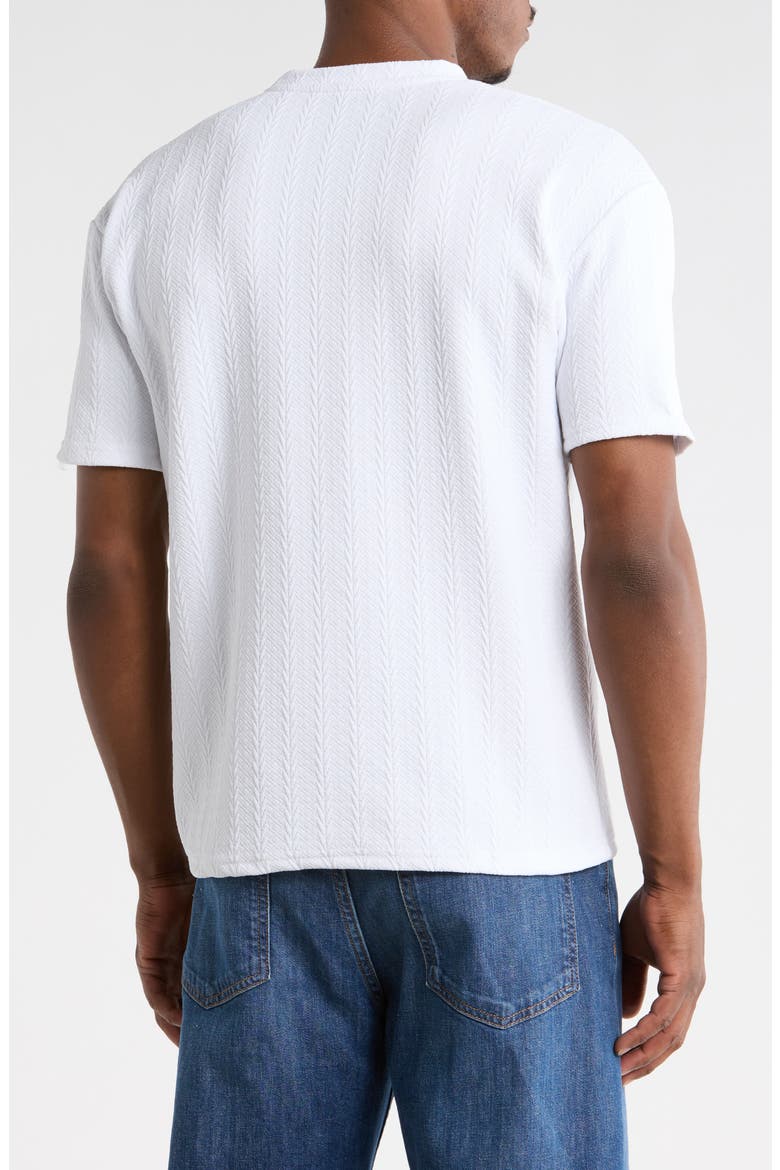 Textured Knit T-Shirt, Alternate, color, WHITE