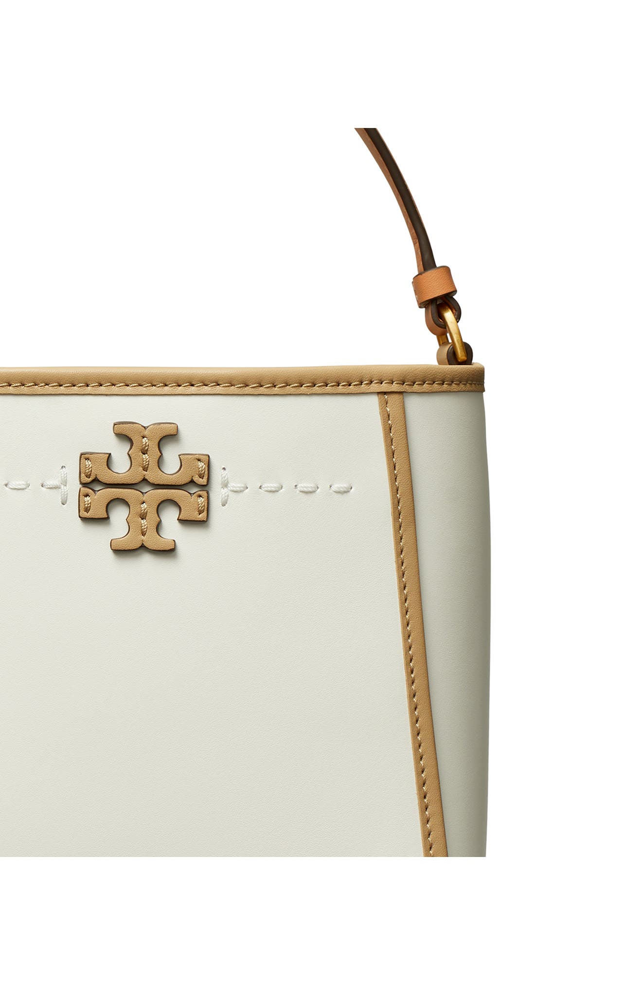 Tory Burch Small McGraw Leather Bucket Bag, Alternate, color, 