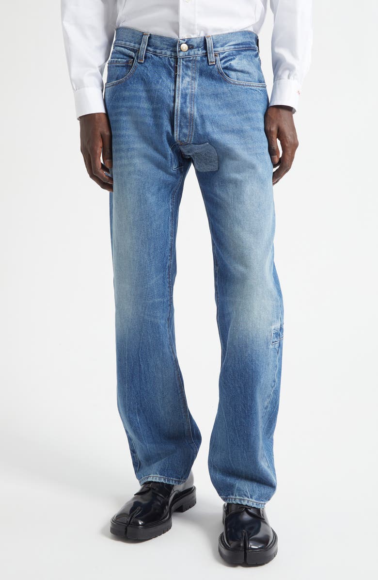 Maison Margiela Five-Pocket Straight Leg Jeans, Main, color, Vintage Medium Blue