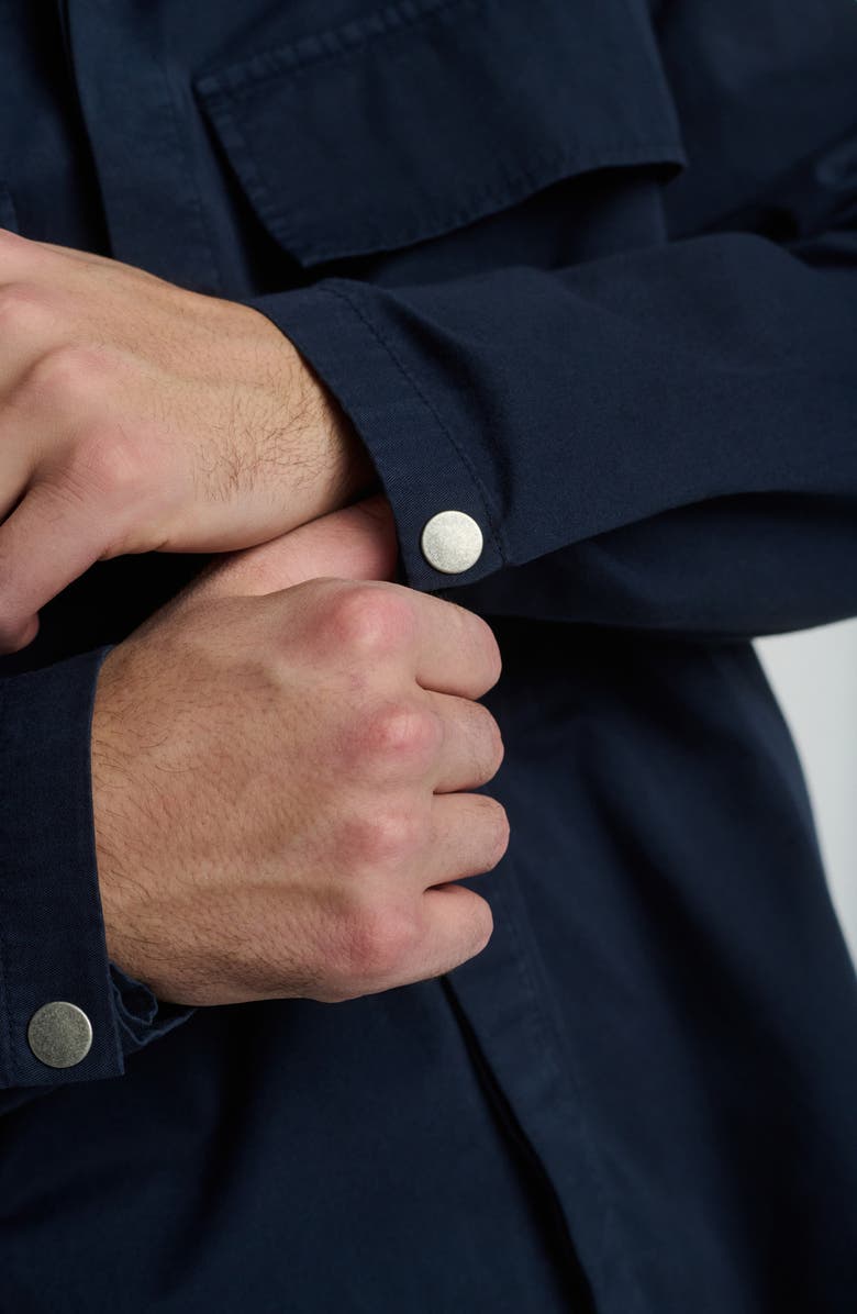 Mavi Jeans Cotton Button-Up Shirt, Alternate, color, Black Iris