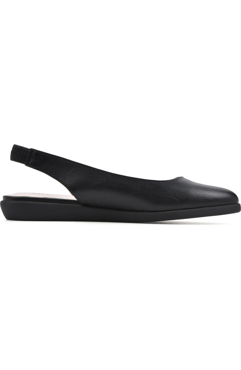 CLIFFS BY WHITE MOUNTAIN Memory Slingback Flat, Alternate, color, Black/ Smooth