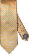 Eton Yellow Geometric Pattern Silk Jacquard Tie