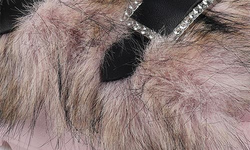 Zigi Fire Faux Fur Platform Sandal In Pink