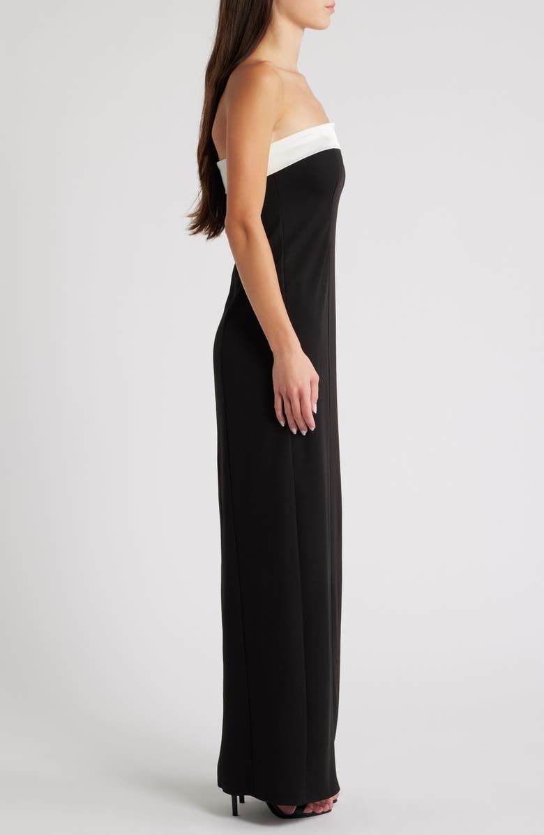 Lulus Elevated Element Strapless Gown, Alternate, color, 