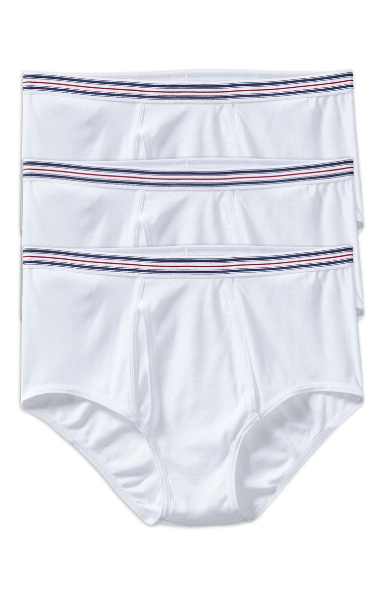 Harbor Bay by DXL 3-pk Briefs, Alternate, color, White