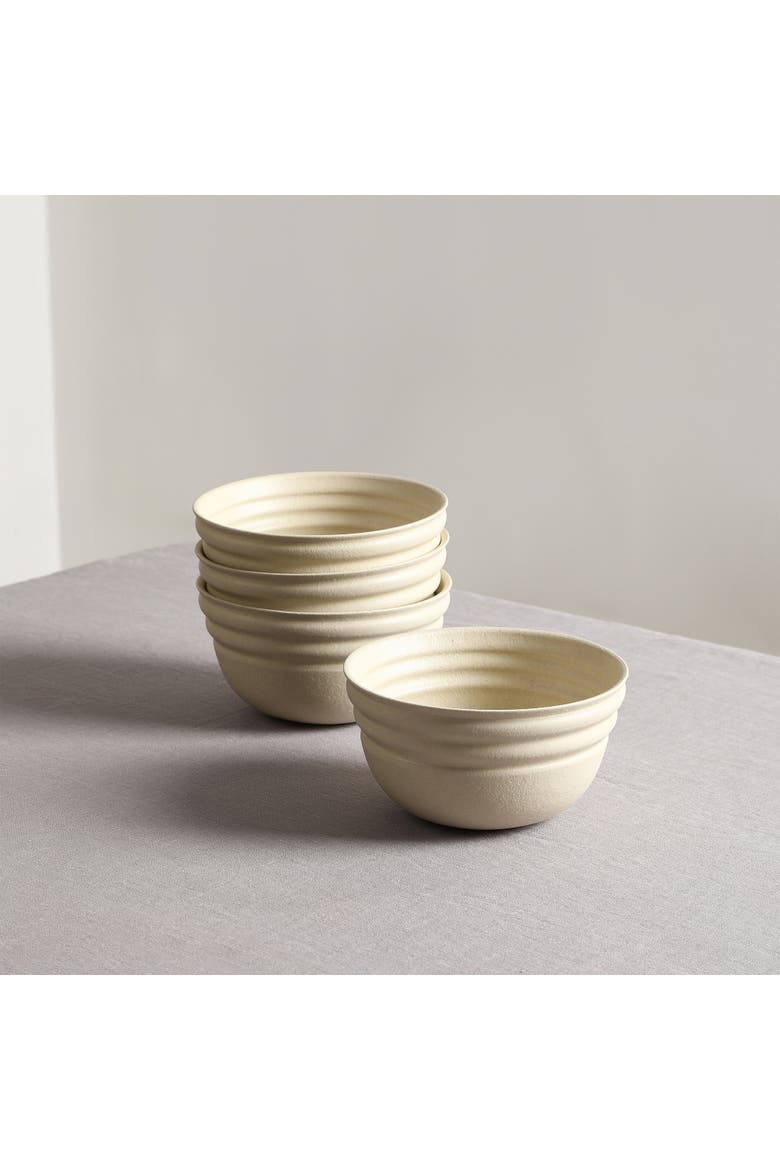 Zen Stoneware 24-Piece Dinnerware Set, Alternate, color, Beige