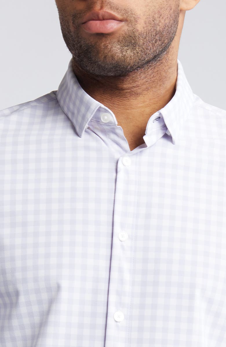 Mizzen+Main Leeward No-Tuck Check Knit Button-Up Shirt, Alternate, color,