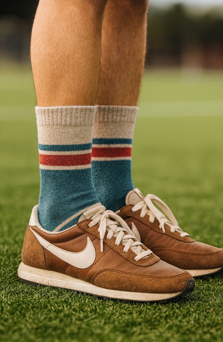 United By Blue Cushioned Wool & Yak Blend Crew Socks, Main, color, Oatmeal