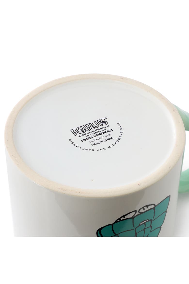 4 Piece 19 Ounce Stackable Stoneware Mug Set, Alternate, color, Green