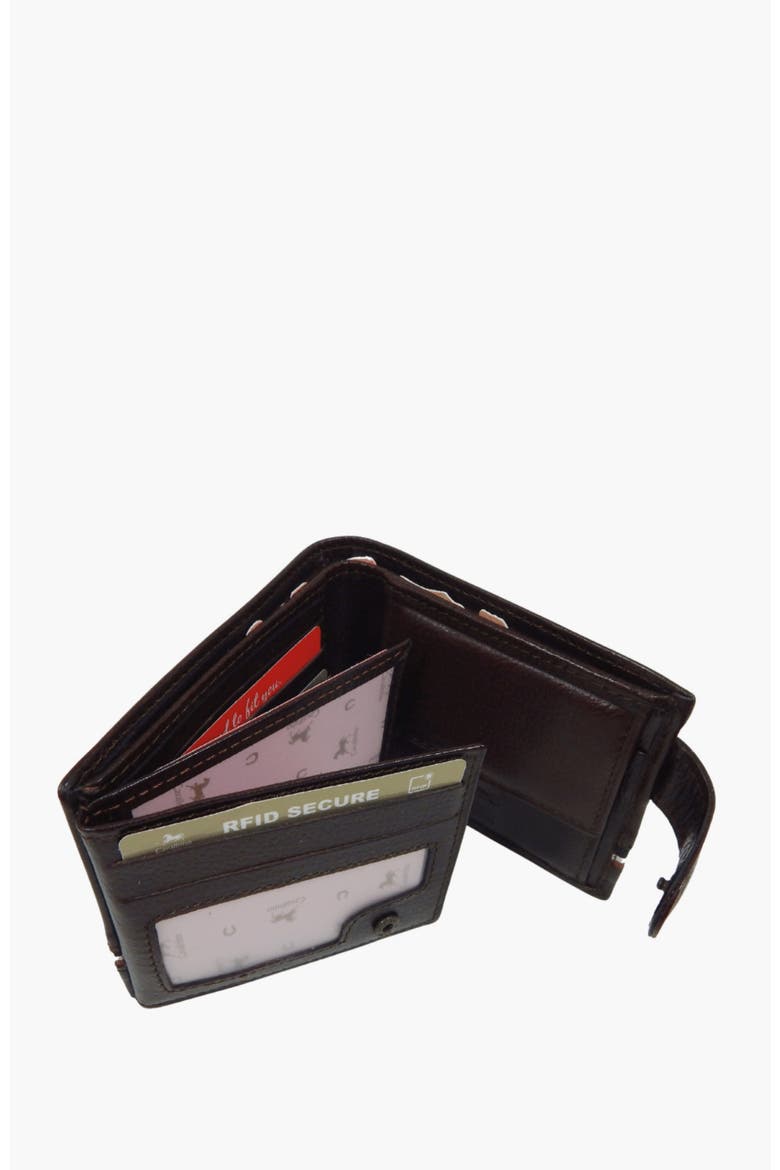 The Sailor Trifold Leather Wallet 586, Alternate, color, Brown