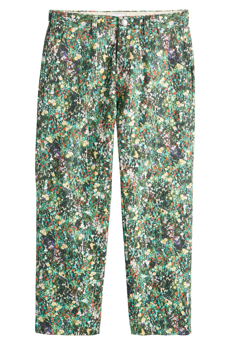 Hardwork Carpenter Pants, Alternate, color, FLORAL MUL