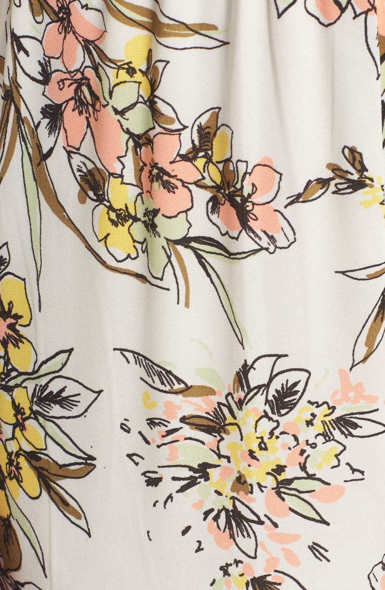 Leith Floral Print Halter Jumpsuit, Alternate, color, 